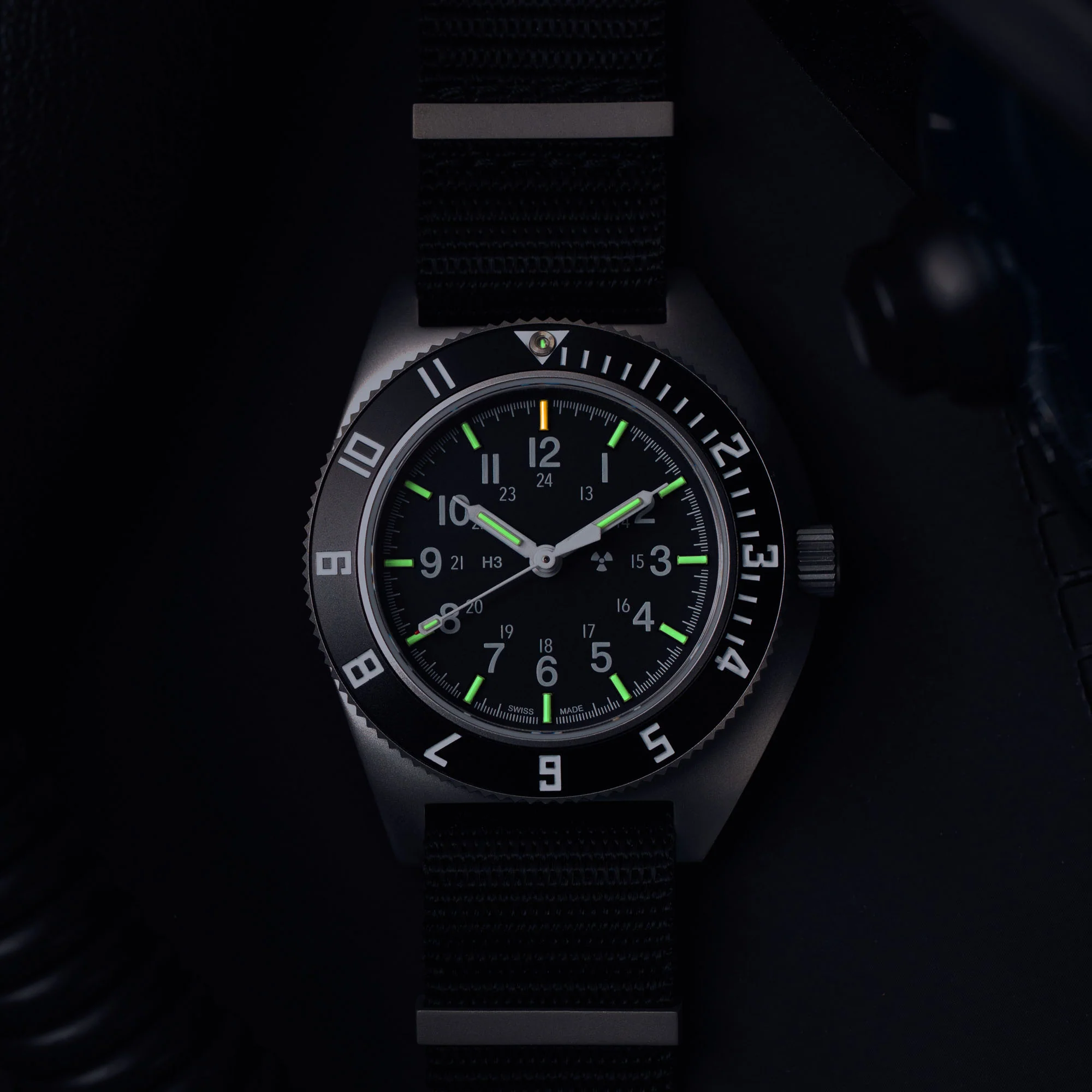 41mm Steel Navigator Automatic (SSNAV Auto) on Nylon DEFSTAN