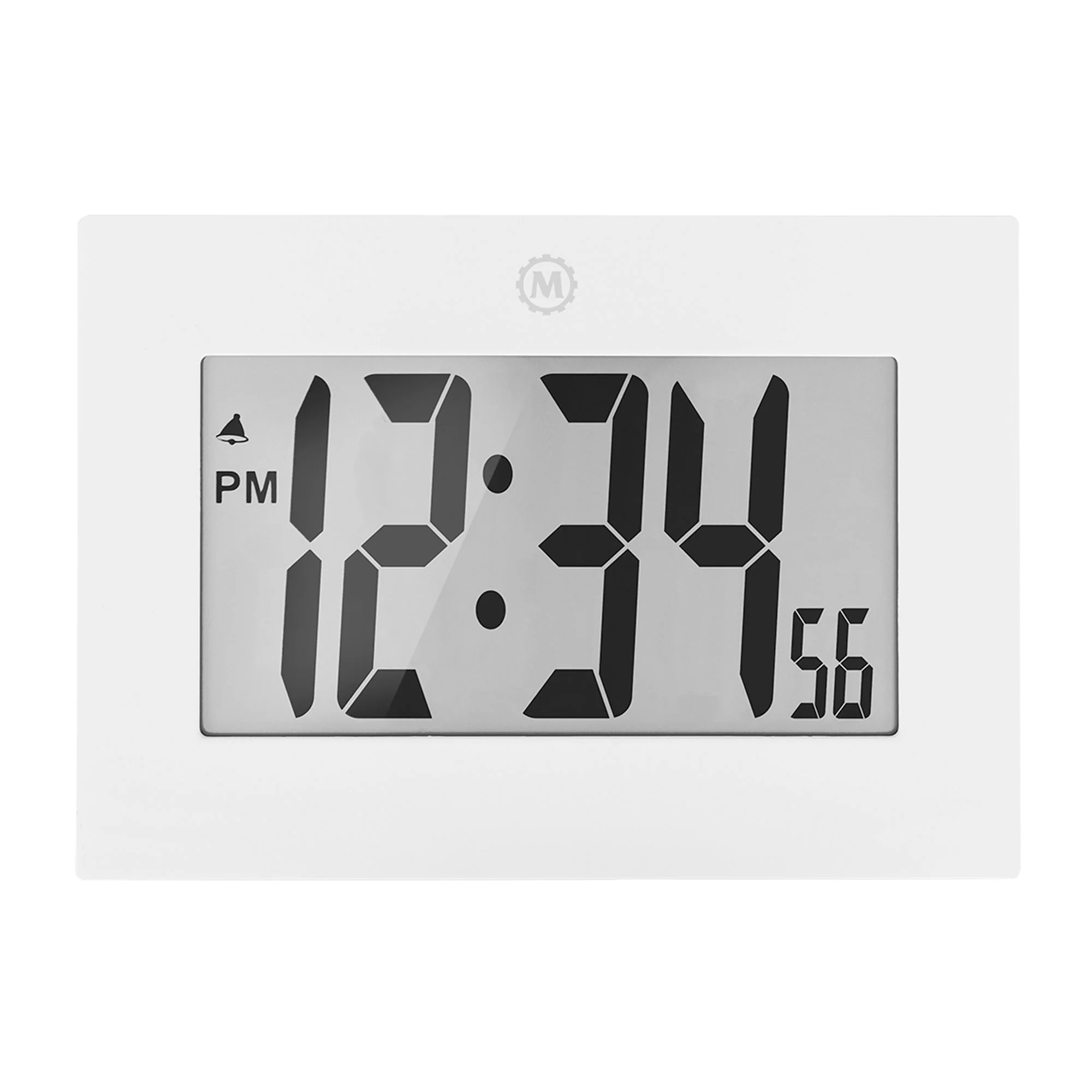 Clock, Large LCD display, white color (5/10)