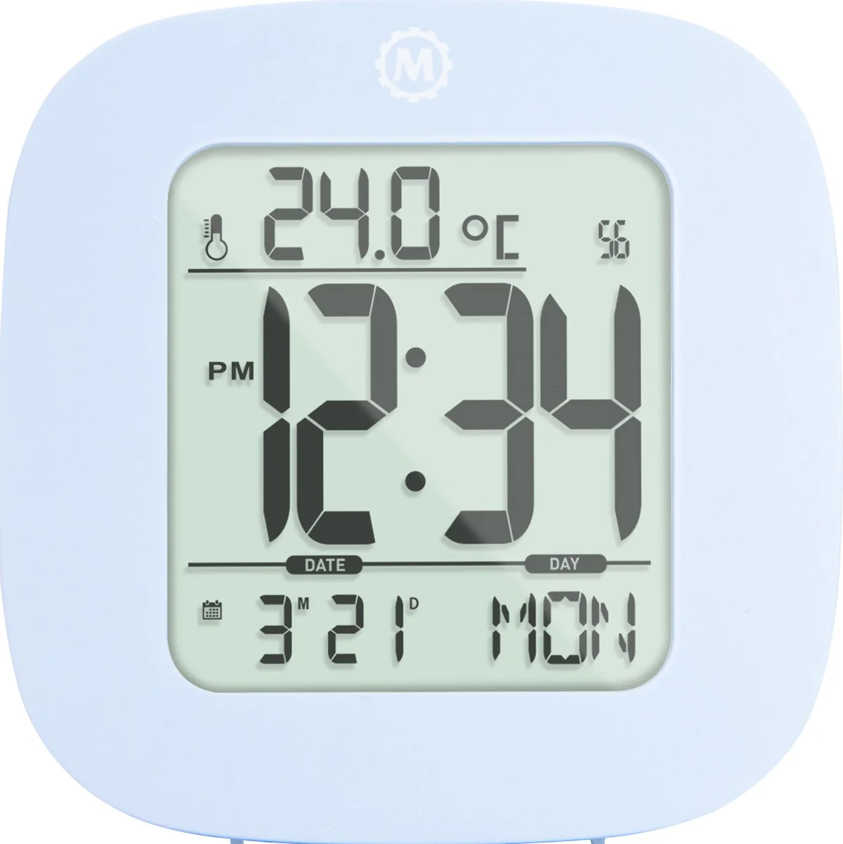 Clock, LCD, Alarm, Mini, Blue (25/50)