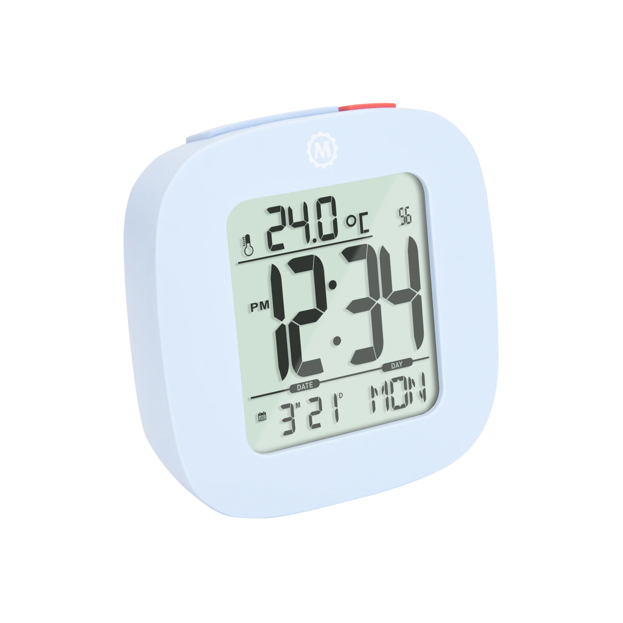 Clock, LCD, Alarm, Mini, Blue (25/50)