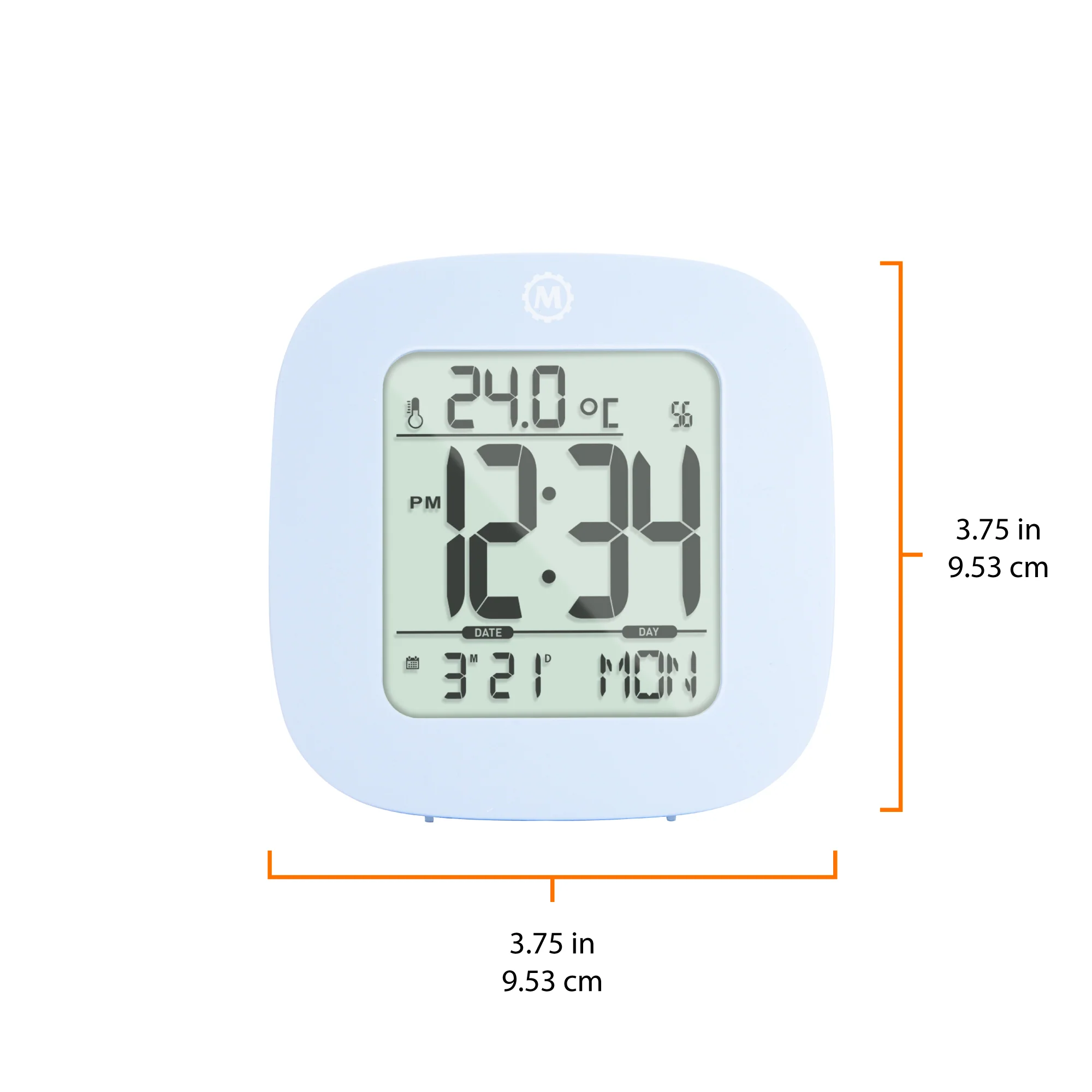 Clock, LCD, Alarm, Mini, Blue (25/50)