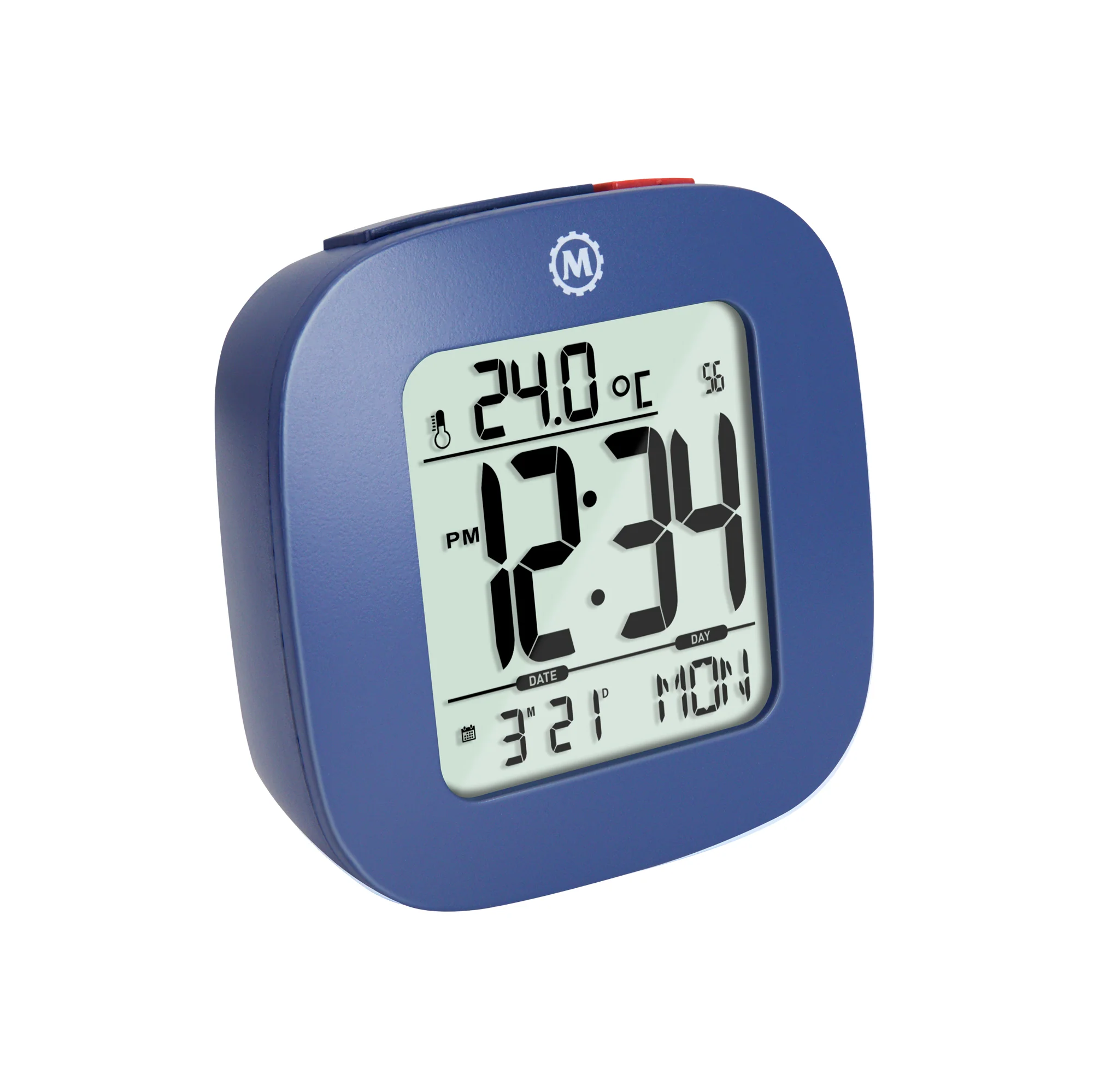 Clock, LCD, Alarm, Mini, French Blue (25/50)