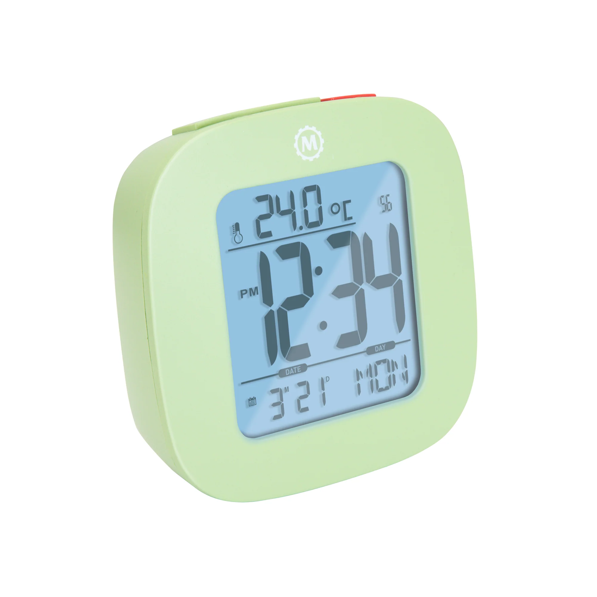 Clock, LCD, Alarm, Mini, Green (25/50)