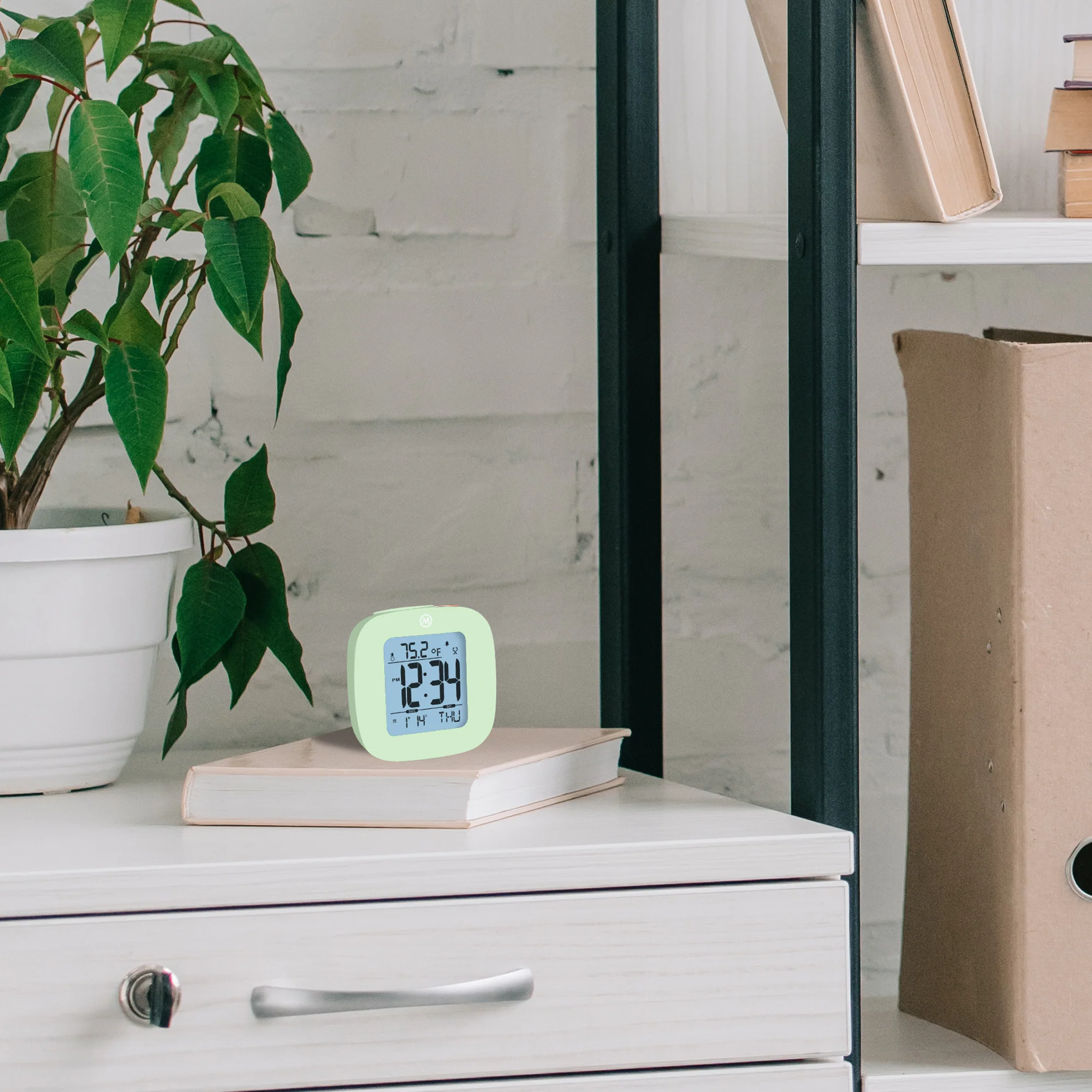 Clock, LCD, Alarm, Mini, Green (25/50)