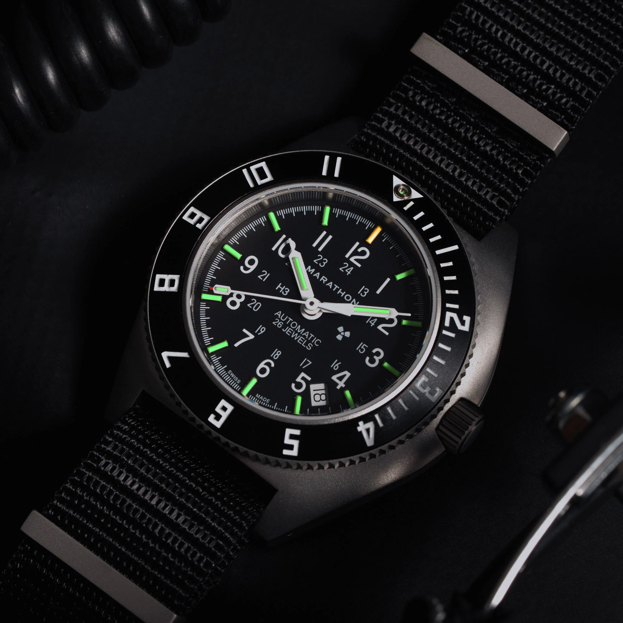 41mm Steel Navigator w/ Date Automatic (SSNAV-D AUTO) on Nylon DEFSTAN
