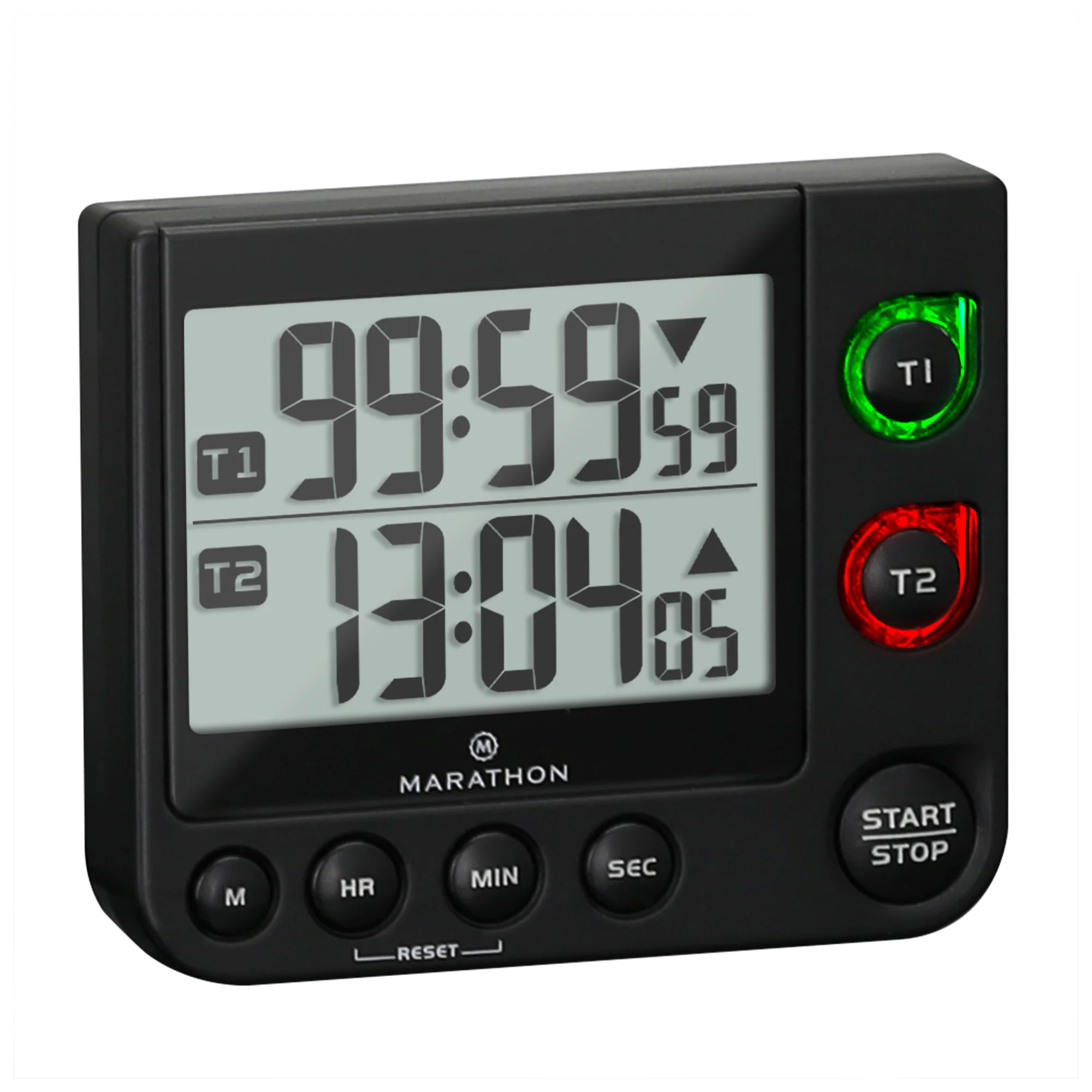 Dual Timer with Large Display, Magnetic Back and Stand