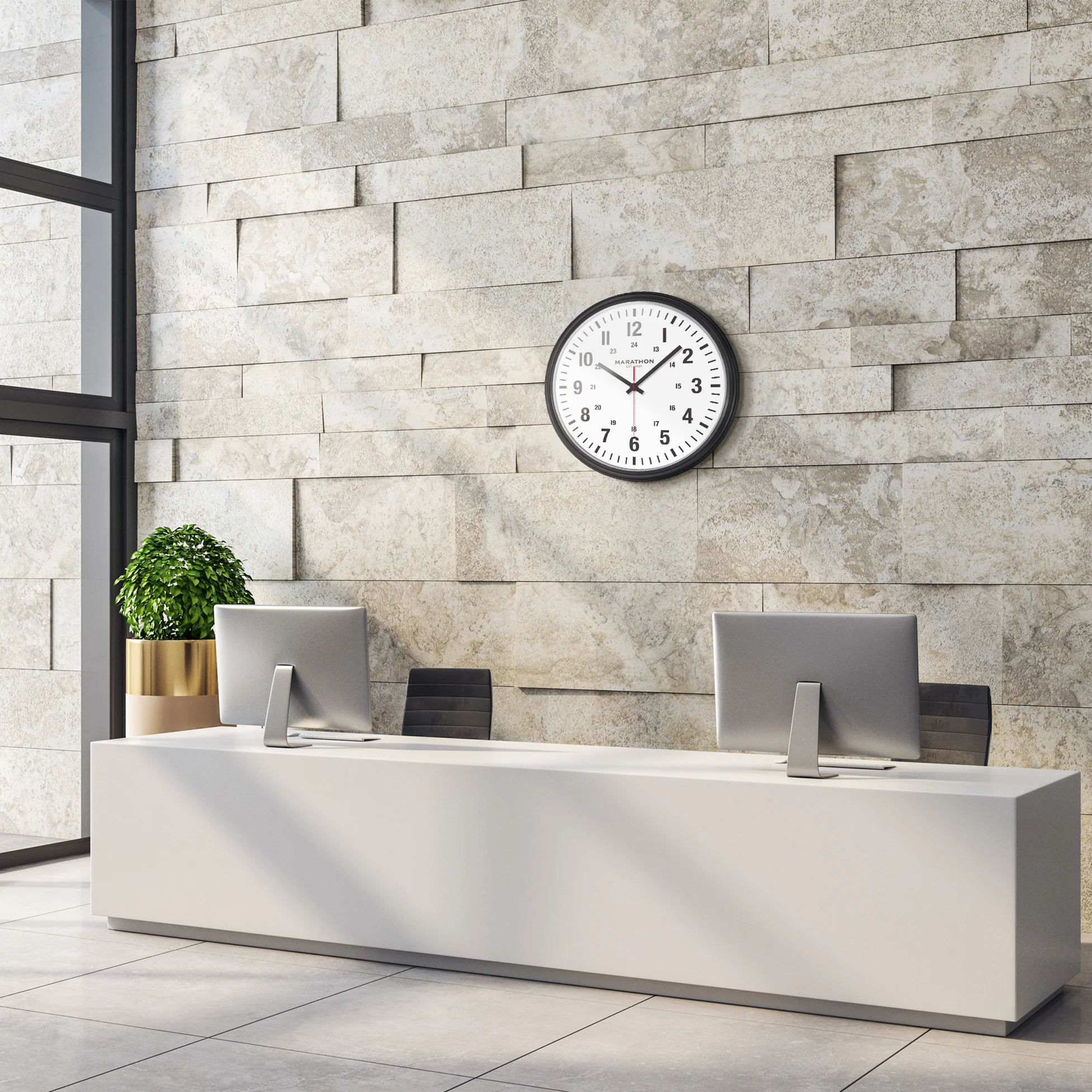 Jumbo 20 Inch Indoor/Outdoor Clock