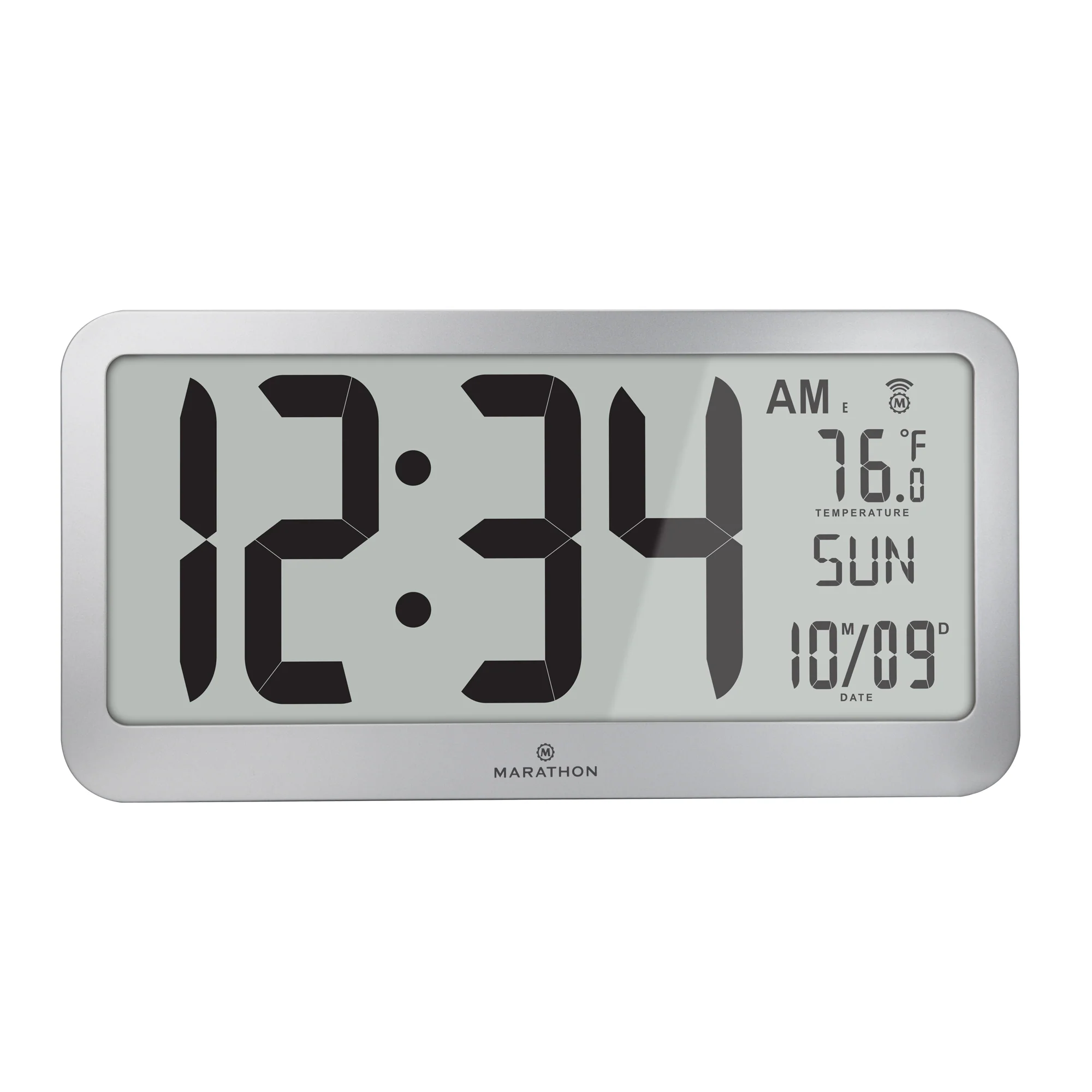 Jumbo Panoramic 8 Time Zone Self-Setting Wall Clock
