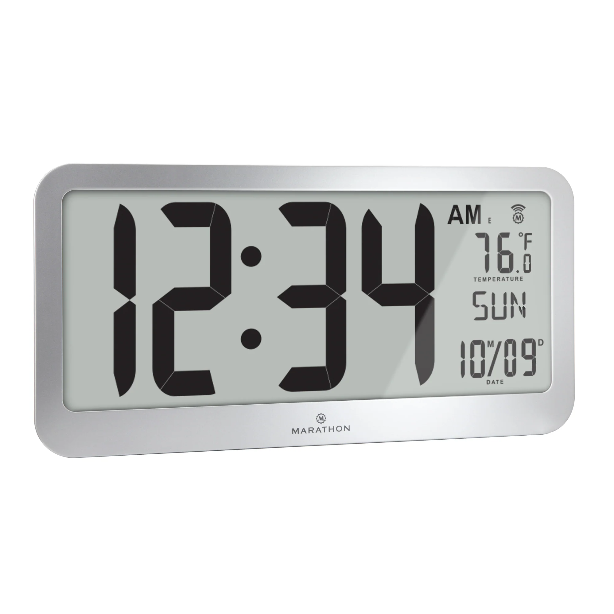 Jumbo Panoramic 8 Time Zone Self-Setting Wall Clock