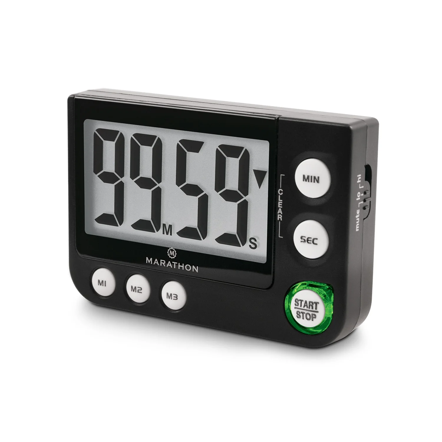 Large Display Countdown / Up Timer with Blinking Alarm and Adjustable Sound