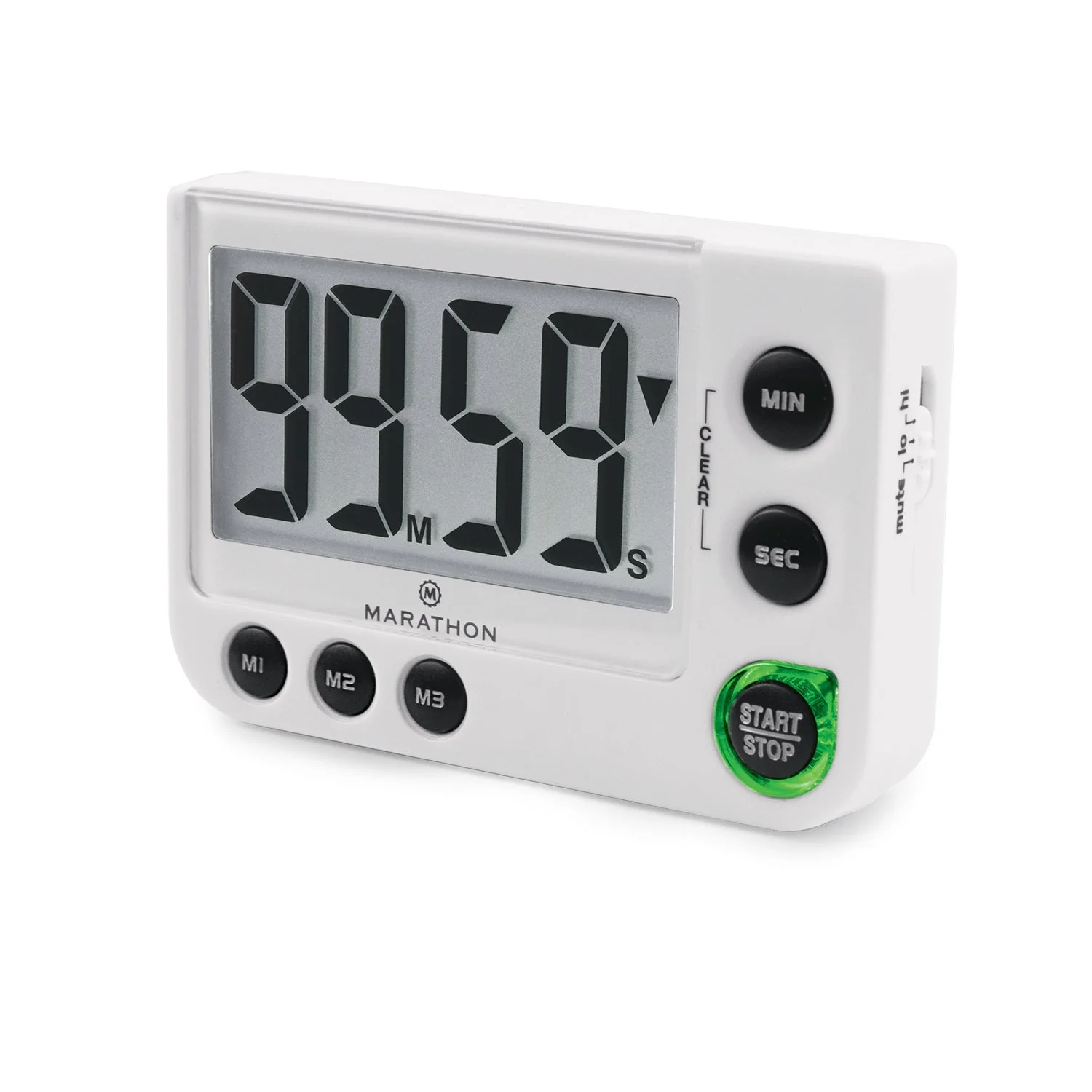 Large Display Countdown / Up Timer with Blinking Alarm and Adjustable Sound