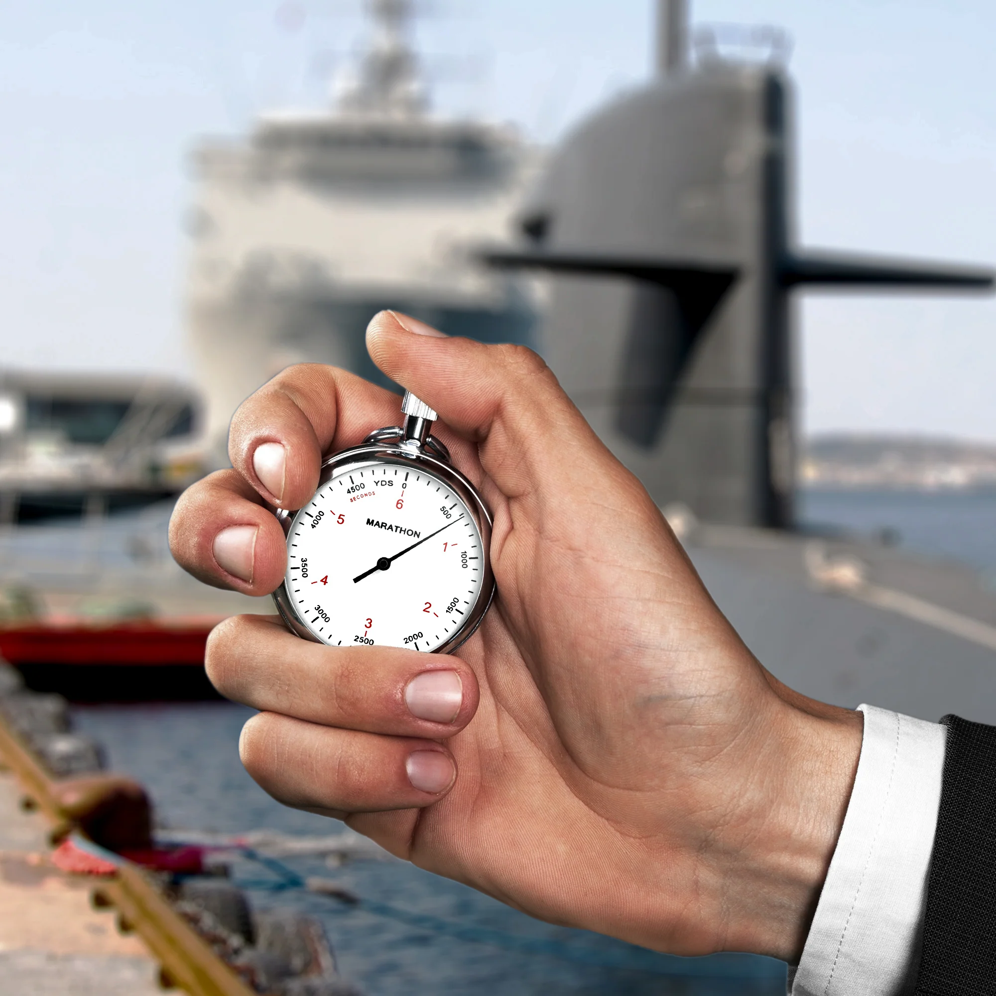 Mechanical Stopwatch: Single Action 5000 yard (1/50 sec & 6 sec), 100 yard or 1 sec Interval 2 Mechanical Stopwatch: Single Action 5000 yard (1/50 sec & 6 sec), 100 yard or 1 sec Interval