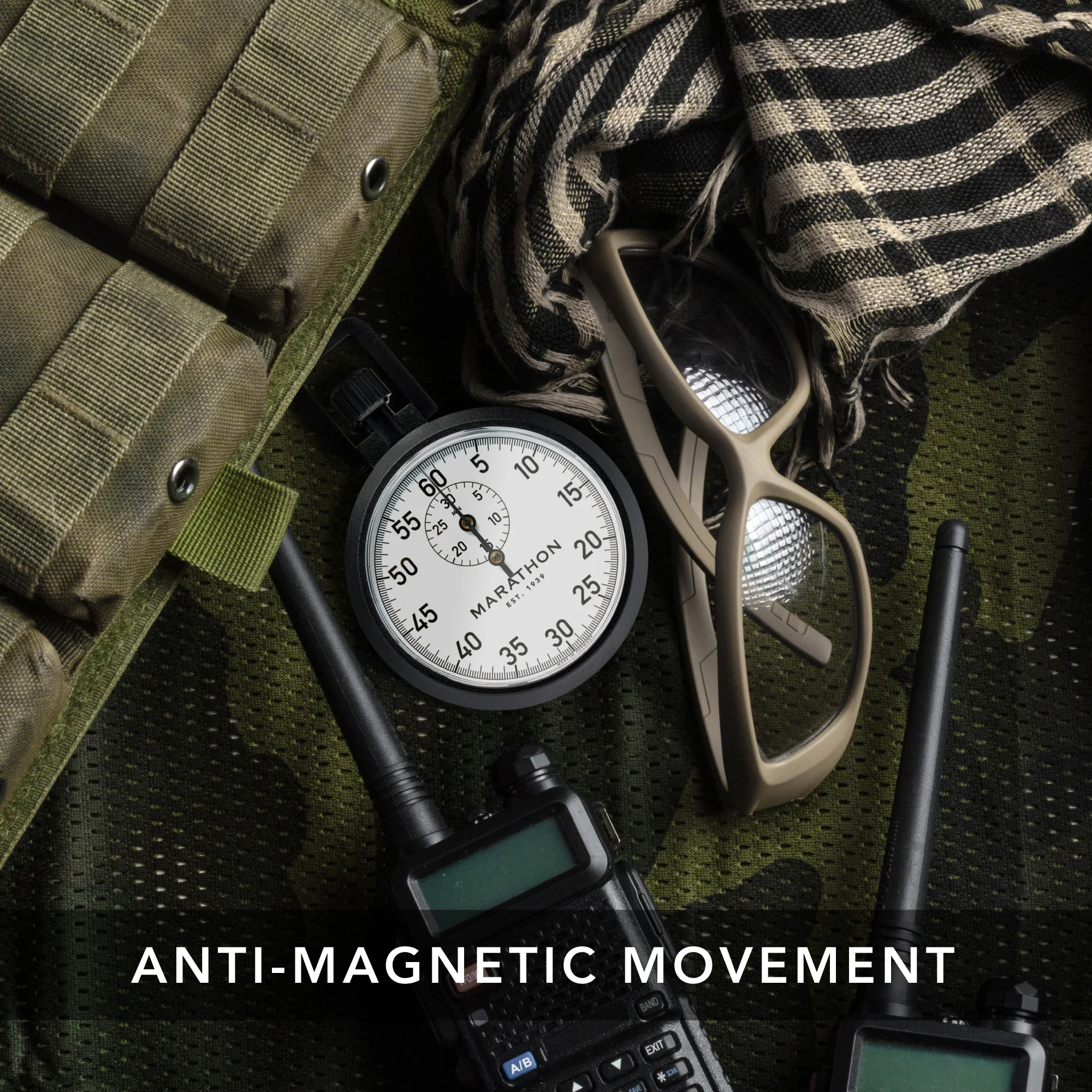 Mechanical Stopwatch: Single Action, (1/5 sec) 30 min Register