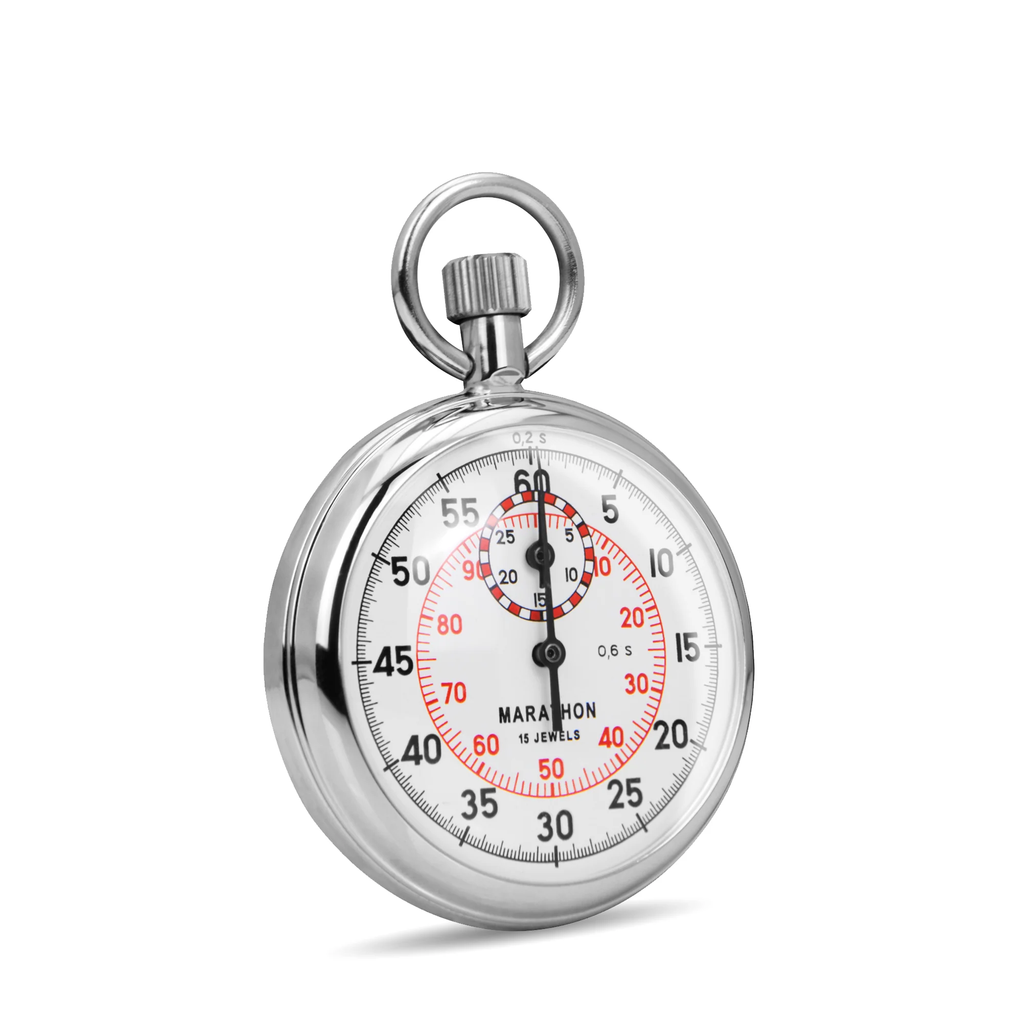 Mechanical Stopwatch: Single Action, 2 Scale (1/5 sec & 1/100 min) 30 min Register 3 Mechanical Stopwatch: Single Action, 2 Scale (1/5 sec & 1/100 min) 30 min Register