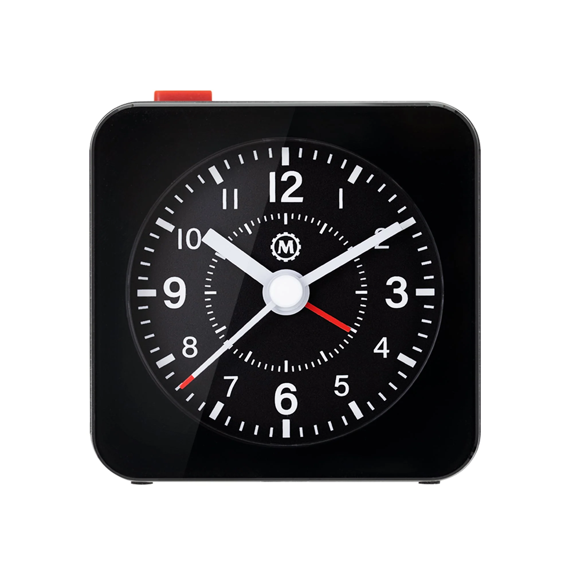 Mini Non-Ticking Analog Alarm Clock with Auto Backlight and Snooze Function