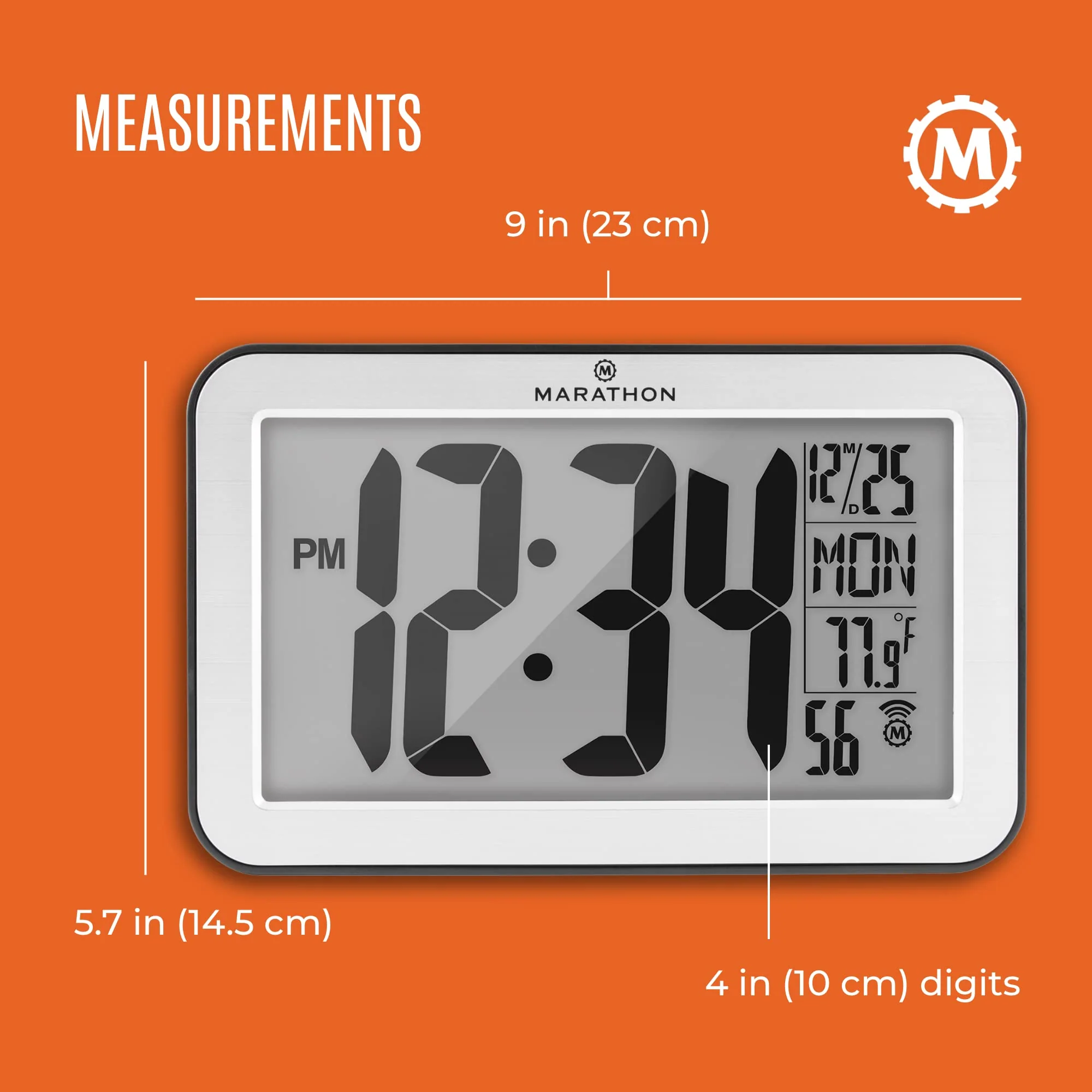 Self-Setting Wall Clock With 8 Time Zones - Silver (with Black Outline) 4 Self-Setting Wall Clock With 8 Time Zones - Silver (with Black Outline)