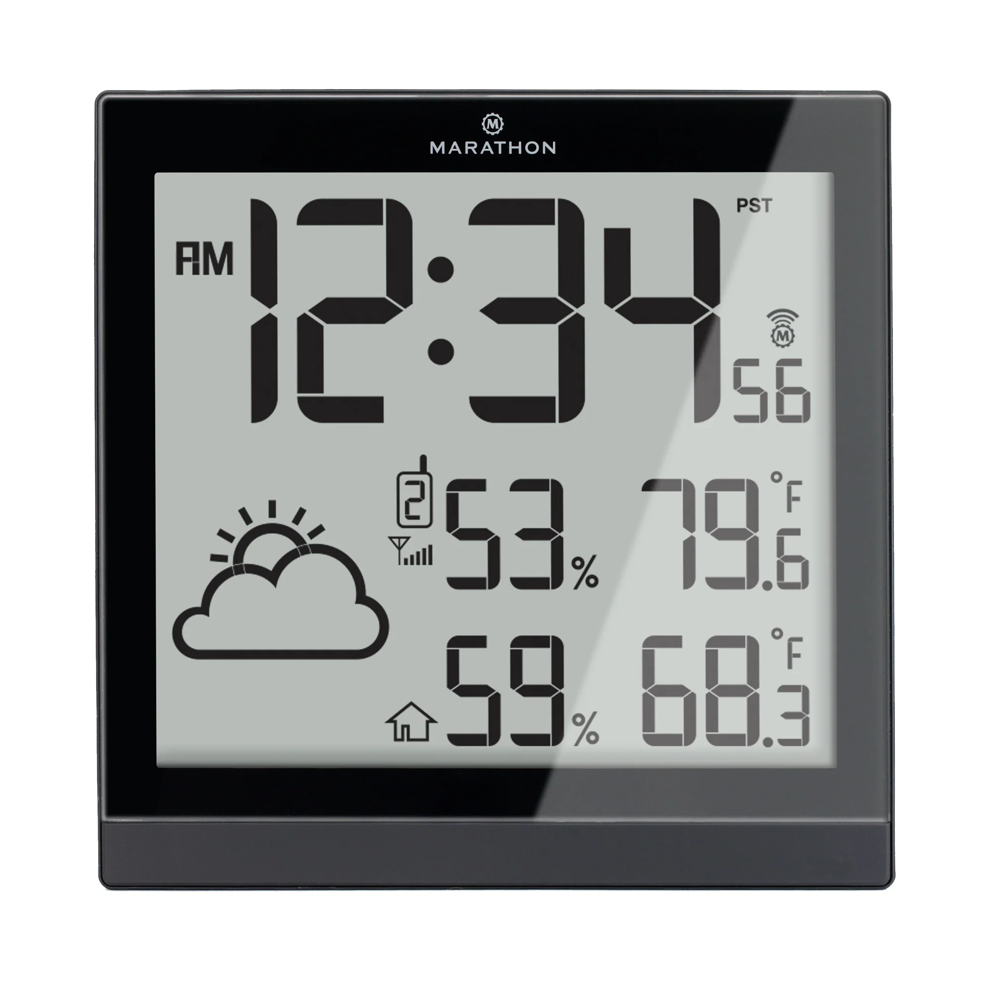 Self-Setting Weather Station and Clock with 3 Remote Sensors